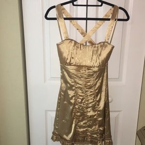 Gold Arden B party dress size Small